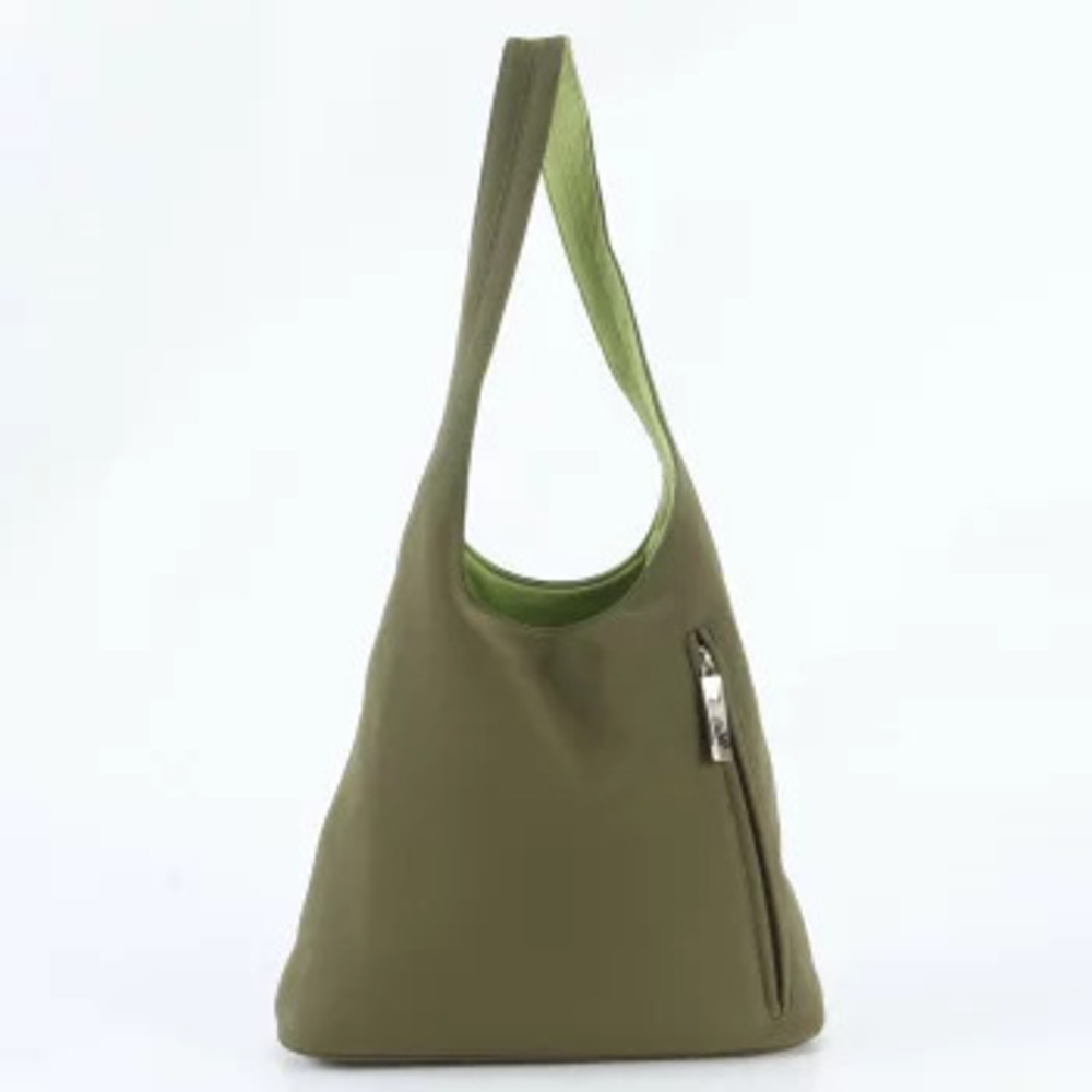 Salvatore Ferragamo Hobo Shoulder Bag Shoulder Leather Khaki Green